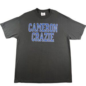 Duke Blue Devils Shirt Mens Large Black NCAA Basketball Cameron Crazie Tee 2000s
